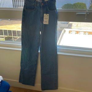 Zara straight leg denim jeans